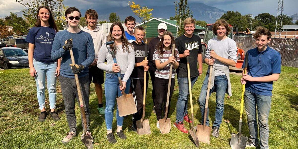 Planting Trees, UVU Service Project